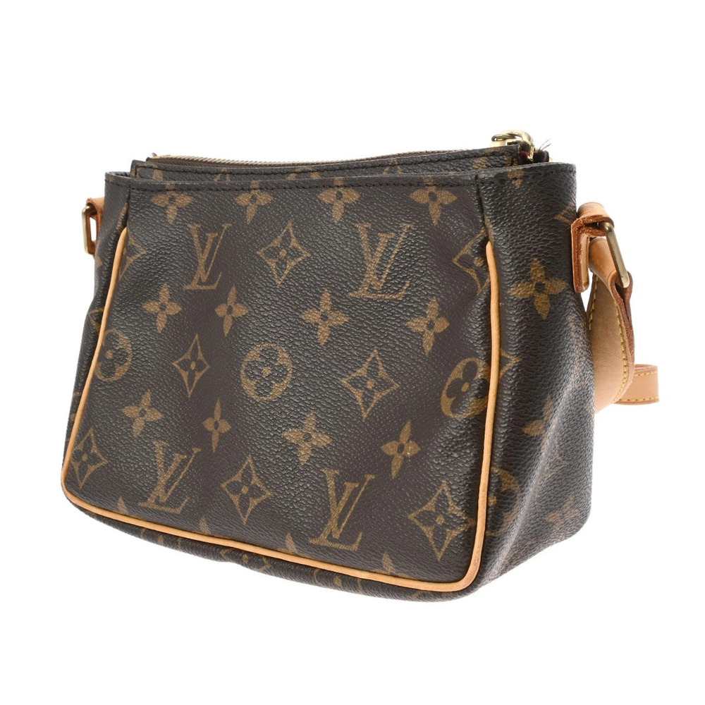 Louis Vuitton Vivacite Monogram Canvas Shoulder Bag Brown